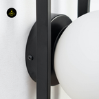 Vintage Ribbed Glass Wall Light – Oval Frame | Wall Light for Living & Bedroom | Jagmag Lights