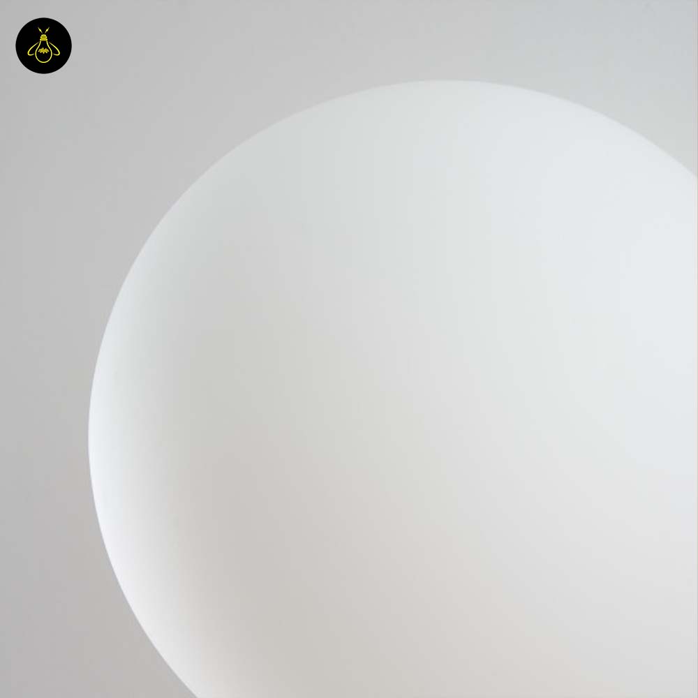 Glass Ball Wall Light – Minimal Gold Base | Minimalist Wall Lamp for Living Room, Bedroom | Jagmag Lights