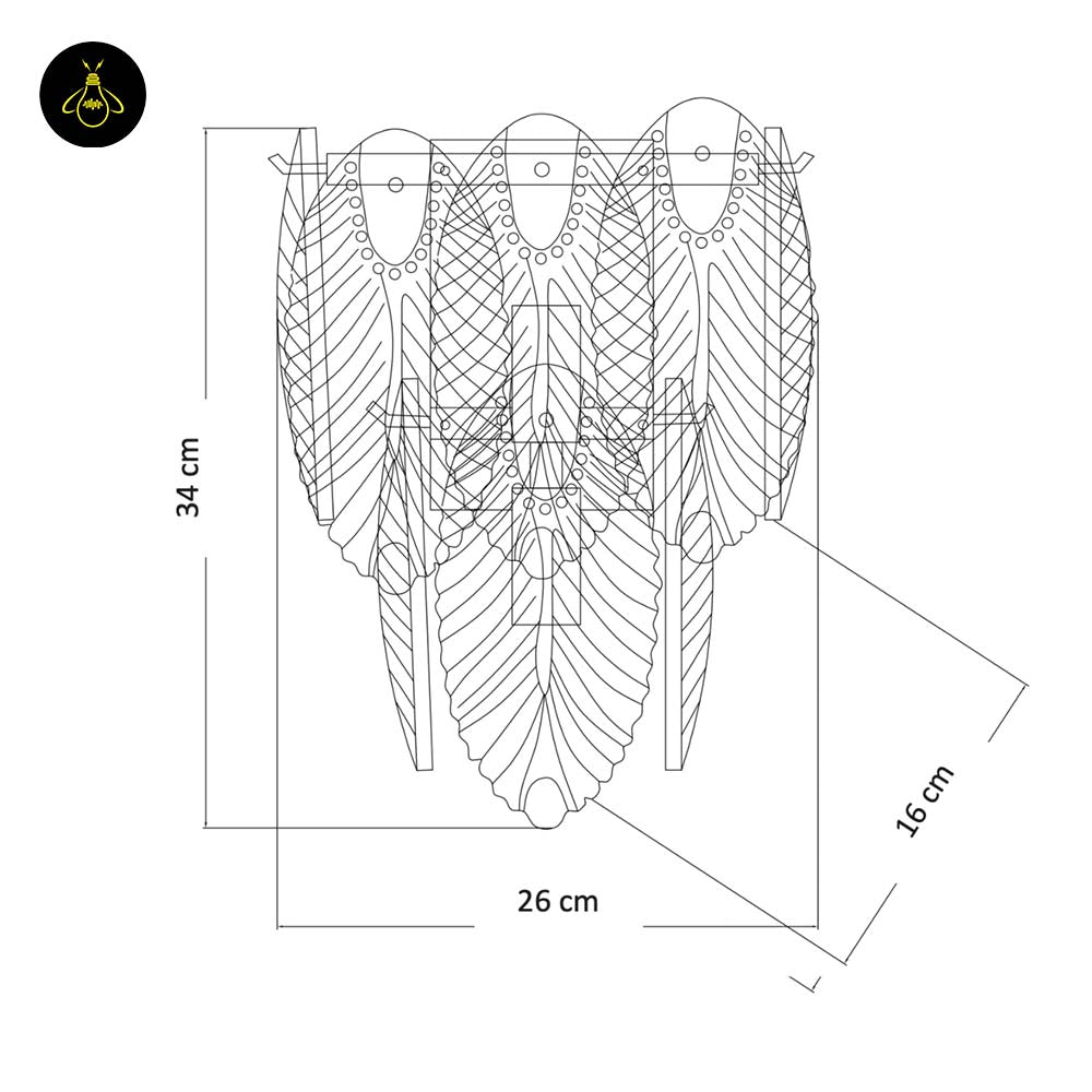 Brass & Opaline Glass Wall Lamp – Gold Oval Frame | Crystal Pendant Light for Halls & Bedrooms | Jagmag Lights