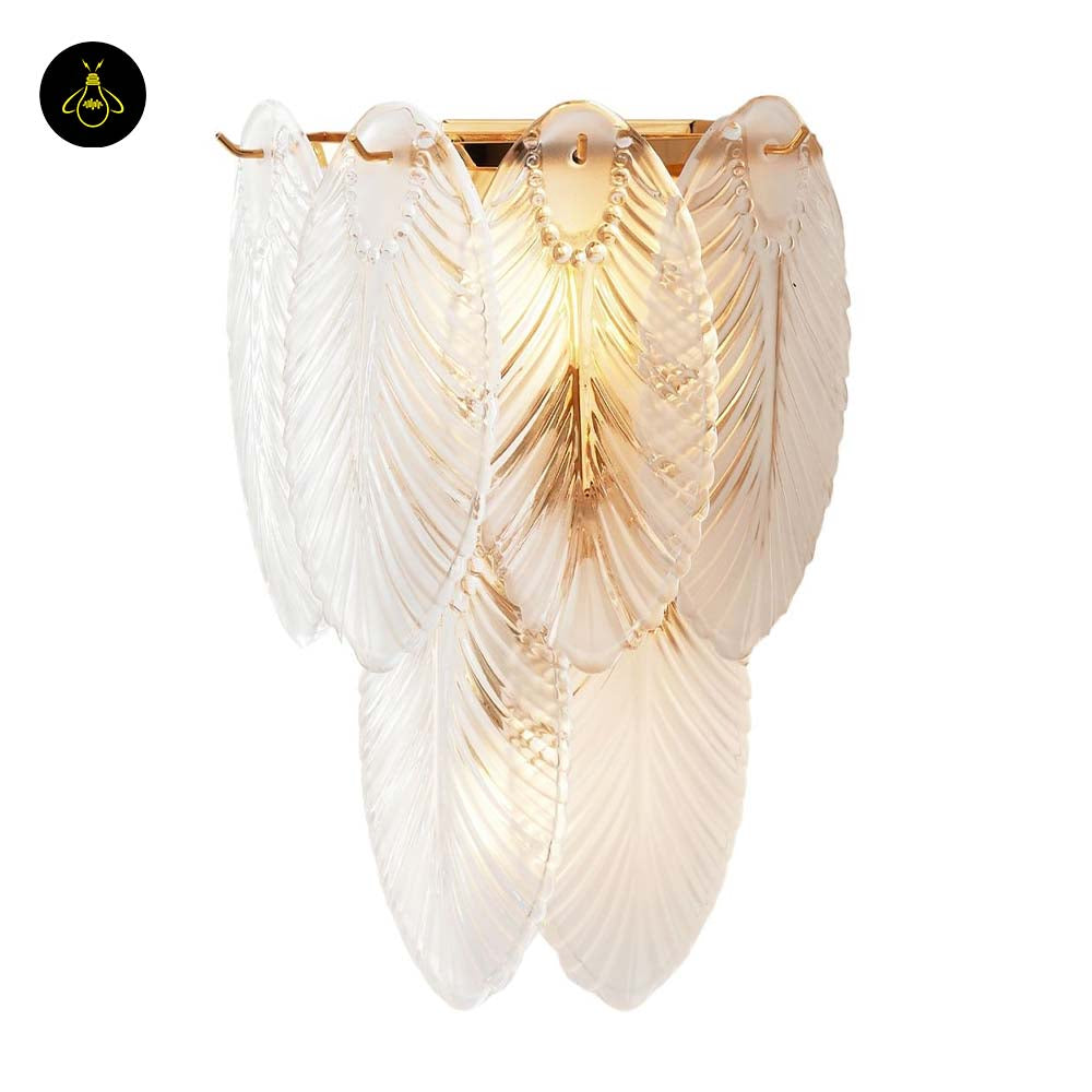 Brass & Opaline Glass Wall Lamp – Gold Oval Frame | Crystal Pendant Light for Halls & Bedrooms | Jagmag Lights