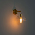 Polished Gold Stainless Steel Wall Light – Elegant Curved Modern | Sconce for Living Room, Bedroom | Jagmag Lights