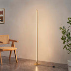 Stainless Steel Golden Floor Lamp – Large Triple Amber Glass | Golden Floor Lamp for Living Rooms | Jagmag Lights
