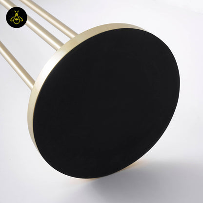 Stainless Steel Floor Lamp – Triple Amber Glass Design | Floor Lamp for Living Room, Bedroom | Jagmag Lights