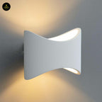 Gypsum LED Wall Light – Rectangle White Modern | Wall Lamp for Living Room, Bedroom | Jagmag Lights