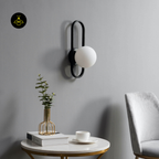 Vintage Ribbed Glass Wall Light – Oval Frame | Wall Light for Living & Bedroom | Jagmag Lights