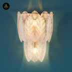 Brass & Opaline Glass Wall Lamp – Gold Oval Frame | Crystal Pendant Light for Halls & Bedrooms | Jagmag Lights