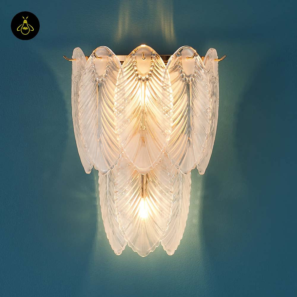 Brass & Opaline Glass Wall Lamp – Gold Oval Frame | Crystal Pendant Light for Halls & Bedrooms | Jagmag Lights