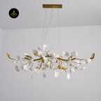 Gingko Chandelier – Handcrafted Ceramic Petal Lighting | Jagmag Lights