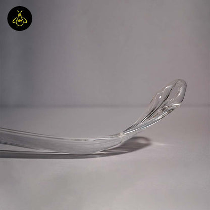 Borosilicate Glass Snake Plant Leaf – 270mm Clear | Lighting Component for Chandeliers | 100 Pieces per Box