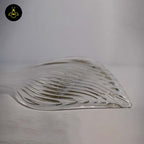 Borosilicate Glass Snake Plant Leaf – 270mm Clear | Lighting Component for Chandeliers | 100 Pieces per Box