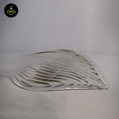 Borosilicate Glass Snake Plant Leaf – 270mm Clear | Lighting Component for Chandeliers | 100 Pieces per Box