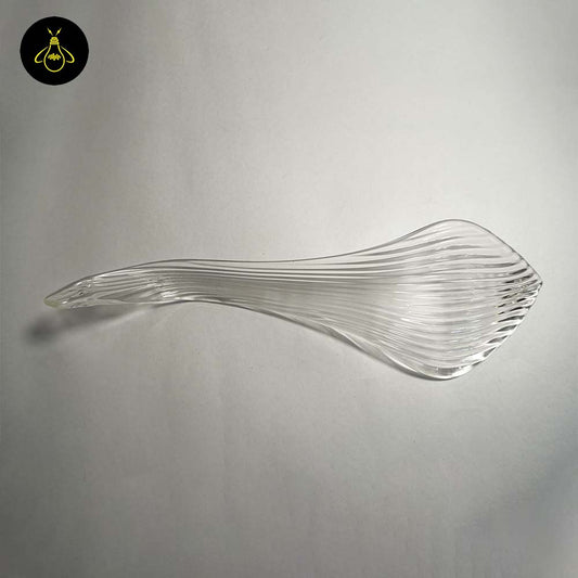 Borosilicate Glass Snake Plant Leaf – 270mm Clear | Lighting Component for Chandeliers | 100 Pieces per Box