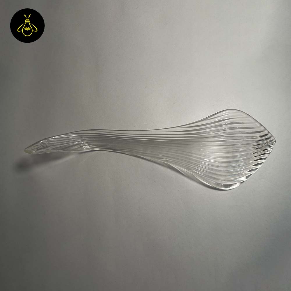 Borosilicate Glass Snake Plant Leaf – 270mm Clear | Lighting Component for Chandeliers | 100 Pieces per Box
