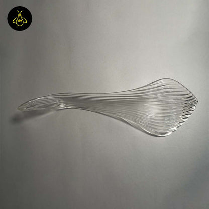 Borosilicate Glass Snake Plant Leaf – 270mm Clear | Lighting Component for Chandeliers | 100 Pieces per Box