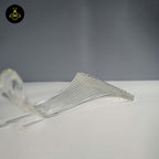 Borosilicate Glass Snake Plant Leaf – 270mm Clear | Lighting Component for Chandeliers | 100 Pieces per Box