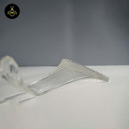 Borosilicate Glass Snake Plant Leaf – 270mm Clear | Lighting Component for Chandeliers | 100 Pieces per Box