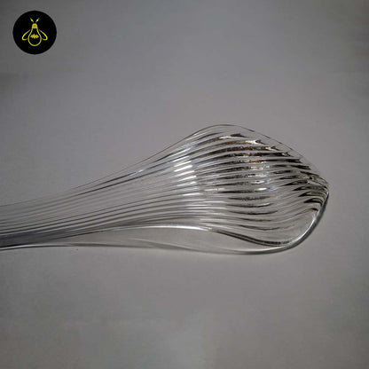 Borosilicate Glass Snake Plant Leaf – 270mm Clear | Lighting Component for Chandeliers | 100 Pieces per Box