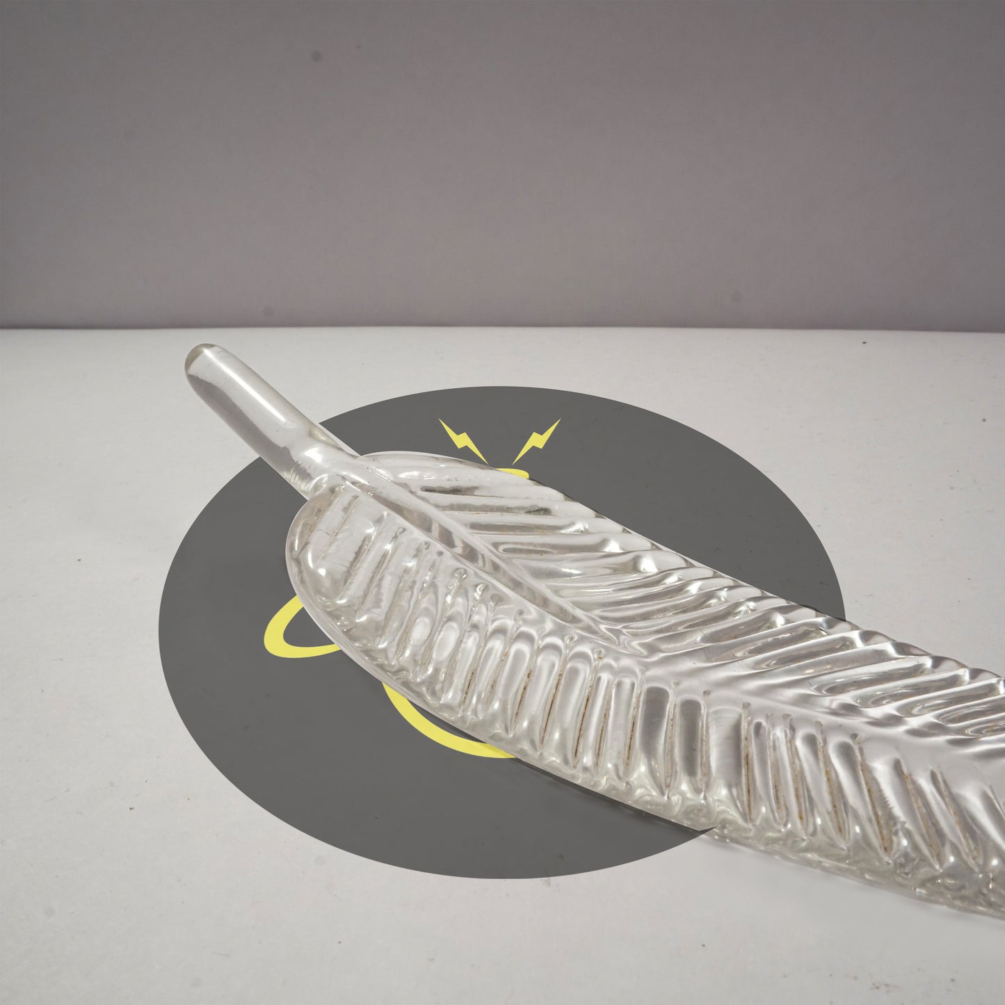 Borosilicate Glass Ashok Tree Leaf – Clear 220mm | Lighting Component for Chandeliers | 100 Pieces per Box