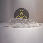 Borosilicate Glass Ashok Tree Leaf – Clear 220mm | Lighting Component for Chandeliers | 100 Pieces per Box