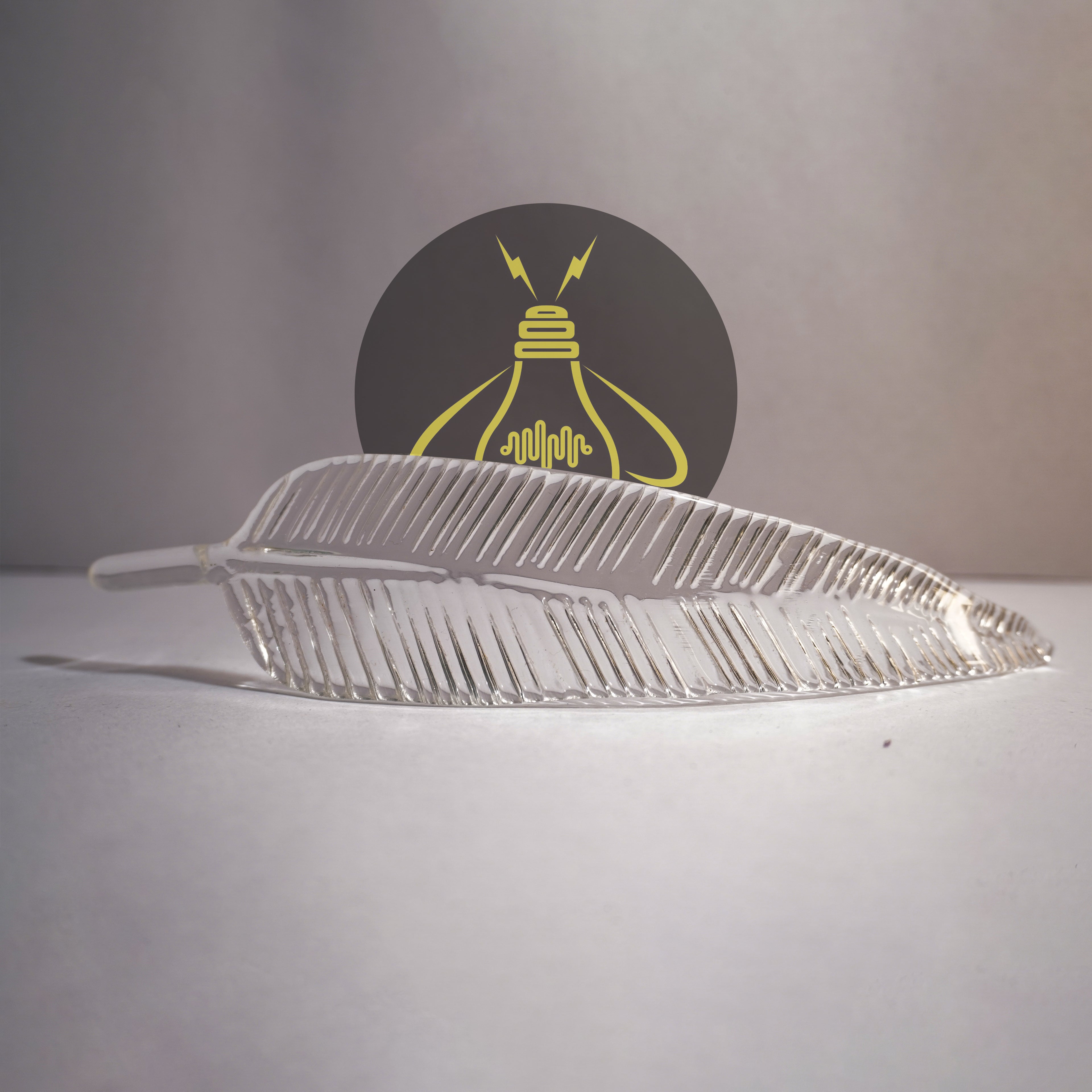 Borosilicate Glass Ashok Tree Leaf – Clear 220mm | Lighting Component for Chandeliers | 100 Pieces per Box