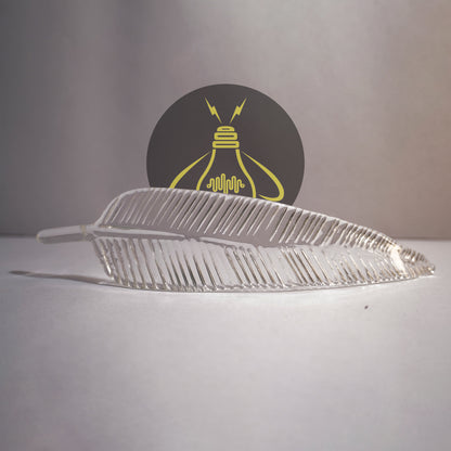 Borosilicate Glass Ashok Tree Leaf – Clear 220mm | Lighting Component for Chandeliers | 100 Pieces per Box