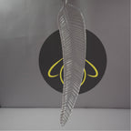 Borosilicate Glass Ashok Tree Leaf – Clear 220mm | Lighting Component for Chandeliers | 100 Pieces per Box