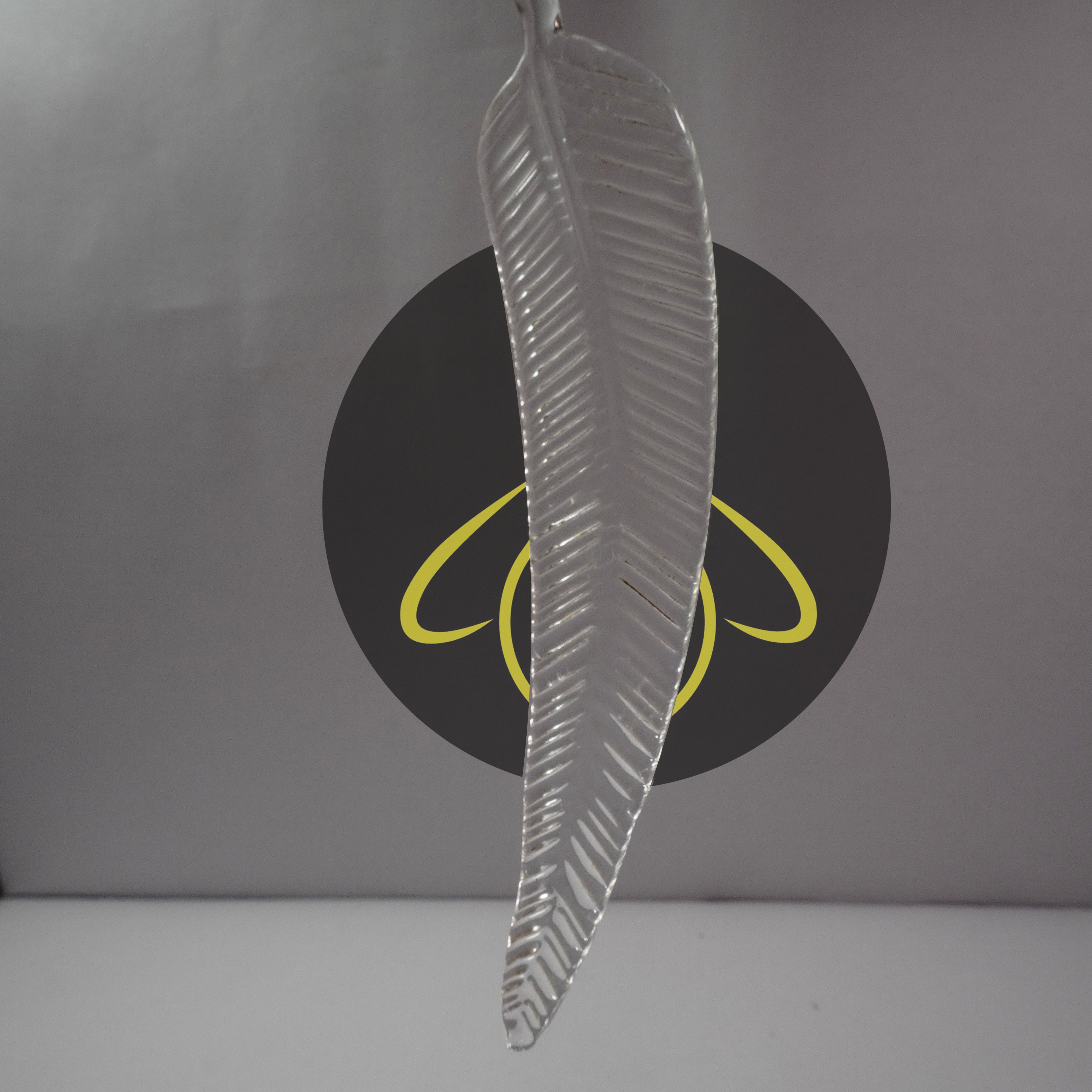 Borosilicate Glass Ashok Tree Leaf – Clear 220mm | Lighting Component for Chandeliers | 100 Pieces per Box