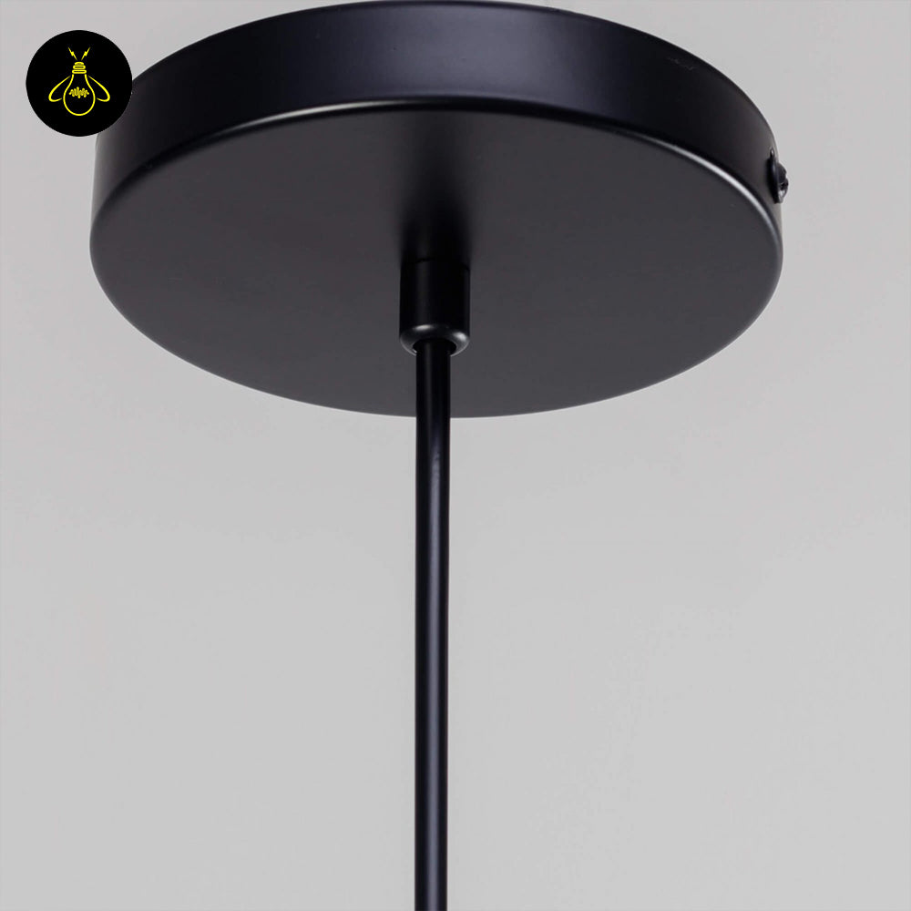 Stainless Steel Metal Pendant Light – Black Cage Design | Metal Pendant Light for Living Room, Dining Room | Jagmag Lights