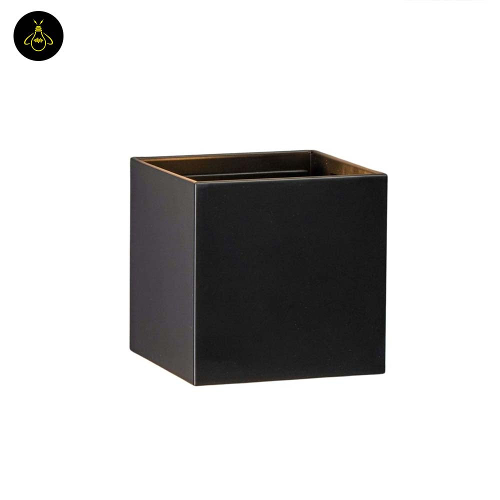 Stainless Steel LED Wall Light – Black Matte Cubic | Waterproof Lighting for Indoor/Outdoor Walls | Jagmag Lights