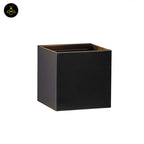 Stainless Steel LED Wall Light – Black Matte Cubic | Waterproof Lighting for Indoor/Outdoor Walls | Jagmag Lights