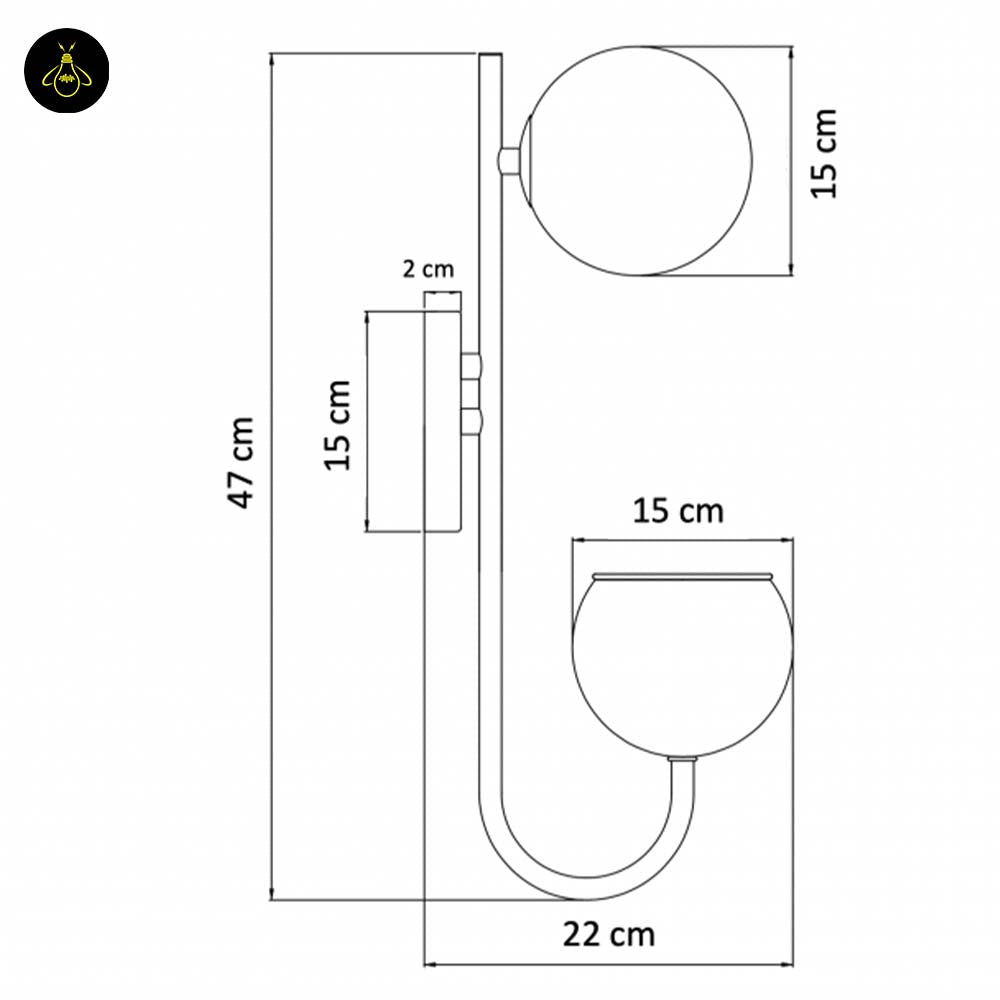 Stainless Steel Wall Light – Matte Black Plant Pot Design | Waterproof Wall Lamp for Living Room, Balcony | Jagmag Lights