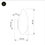 White Opaline Glass Wall Light – Matte Finish | Premium Lighting for Living Room, Hallways, Bedrooms | Jagmag Lights