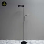 Polyethylene LED Floor Lamp – Black Double Light Design | Floor Lamp for Living Room, Outdoor, Restaurant | Jagmag Lights