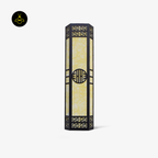 Stripe Outdoor LED Wall Light – Black & Light Yellow | IP65 Rated | Jagmag Lights