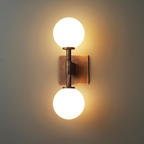 Antique Brass Glass Wall Light – Modern Opal Sconce | Jagmag Lights