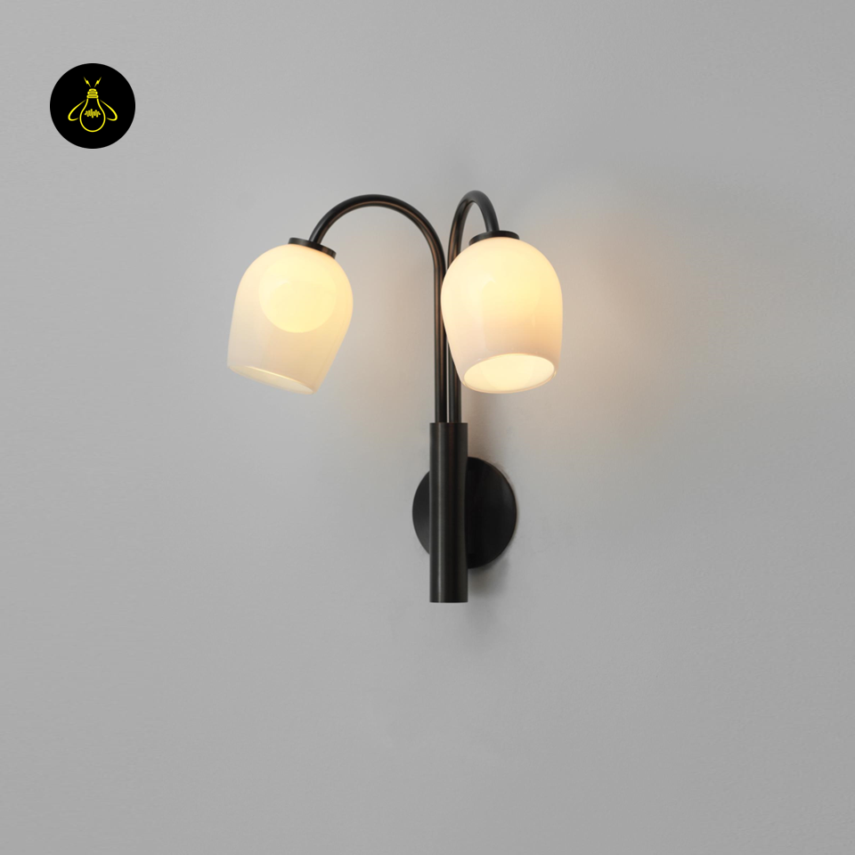 Jagmag Lights Modern Glass Wall Sconce - Indoor Lighting Fixture - 15.75"H