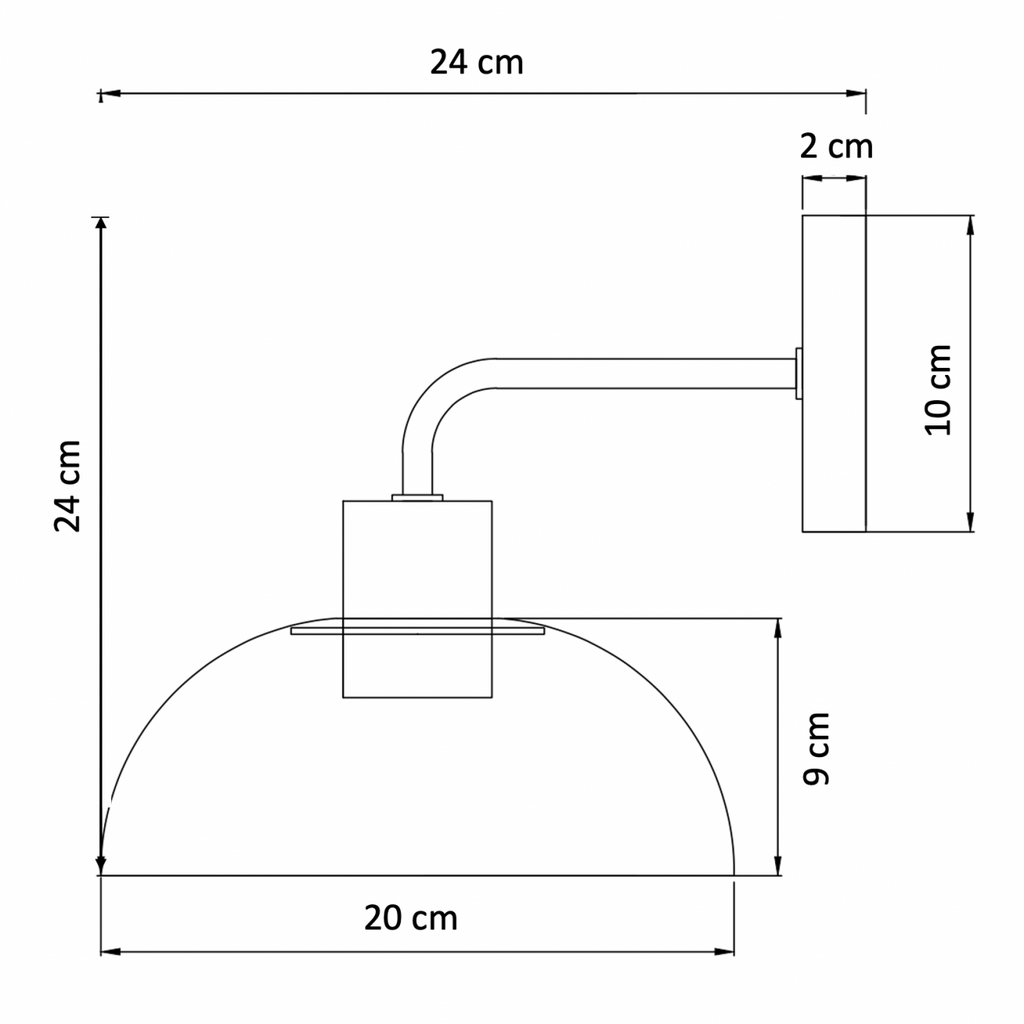 Polished Gold Stainless Steel Wall Light – Elegant Curved Modern | Sconce for Living Room, Bedroom | Jagmag Lights