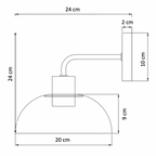 Polished Gold Stainless Steel Wall Light – Elegant Curved Modern | Sconce for Living Room, Bedroom | Jagmag Lights