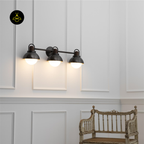 Jagmag Lights Linear Wall Sconce – Modern 3-Pendant Design – Metal, Glass & Wood – Universal Mounting (23.5 lb)