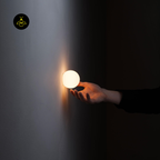 Jagmag Lights White Marble Wall Light – Matte White Alabaster & Steel Sconce – 5.5" Modern Design