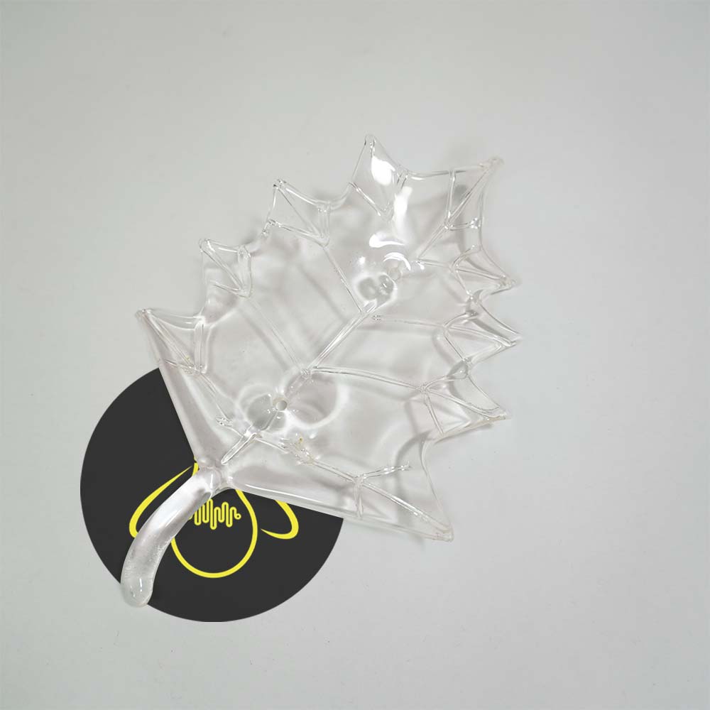 Clear Borosilicate Glass Maple Leaf – 160x115mm | Lighting Component for Chandeliers | 100 Pcs per box