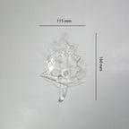 Clear Borosilicate Glass Maple Leaf – 160x115mm | Lighting Component for Chandeliers | 100 Pcs per box