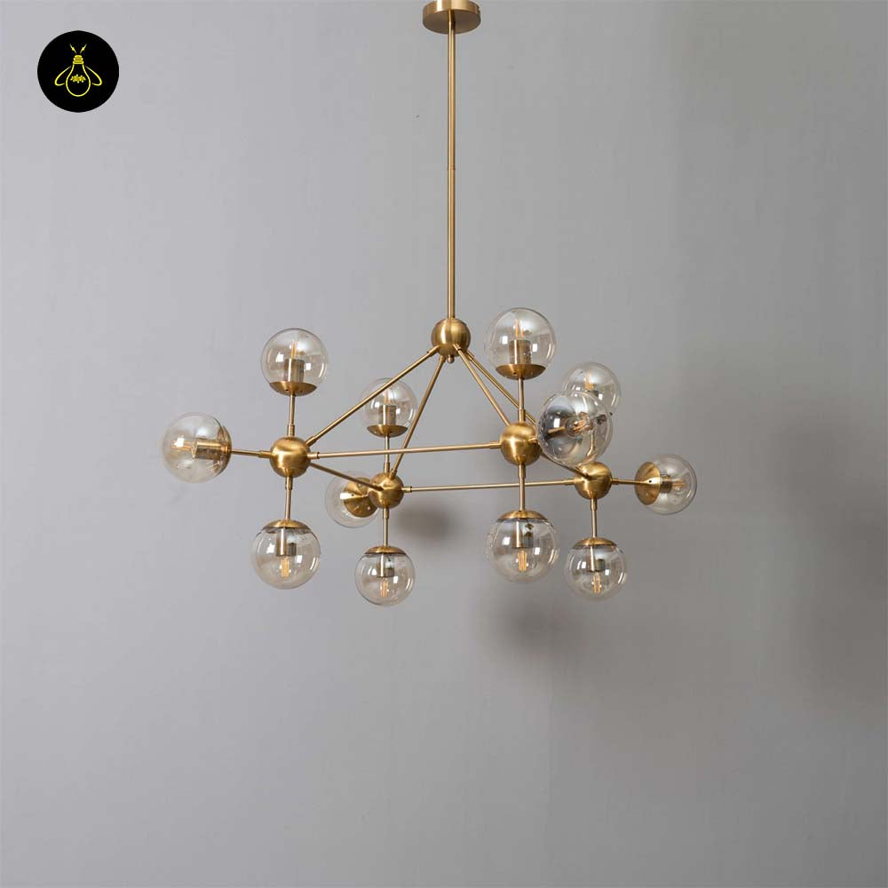 Brass Pendant Light – Vintage Golden Finish | Vintage golden pendant light for Living Room & Dining | Jagmag Lights