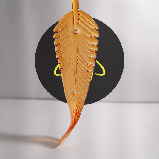 Borosilicate Glass Mango Leaf – Clear 240mm | Lighting Component for Chandeliers