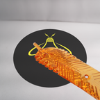 Borosilicate Glass Mango Leaf – Clear 240mm | Lighting Component for Chandeliers