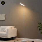 Sleek White LED Floor Lamp – Adjustable Dimmable Head | Modern Lighting for Living Room & Office | Jagmag Lights