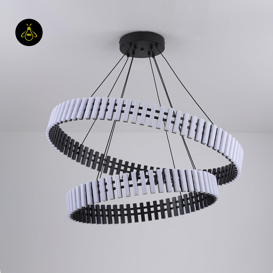 Carousel-Inspired Chandelier Lights | Integrated LED Rings | Jagmag Lights