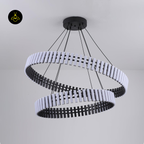 Carousel-Inspired Chandelier Lights | Integrated LED Rings | Jagmag Lights