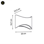 Gypsum LED Wall Light – Rectangle White Modern | Wall Lamp for Living Room, Bedroom | Jagmag Lights