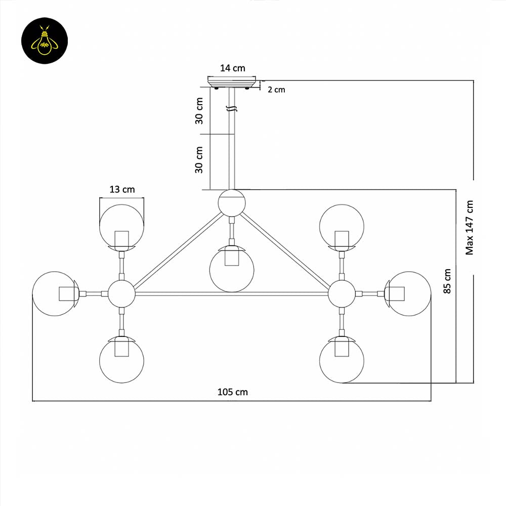 Brass Pendant Light – Vintage Golden Finish | Vintage golden pendant light for Living Room & Dining | Jagmag Lights